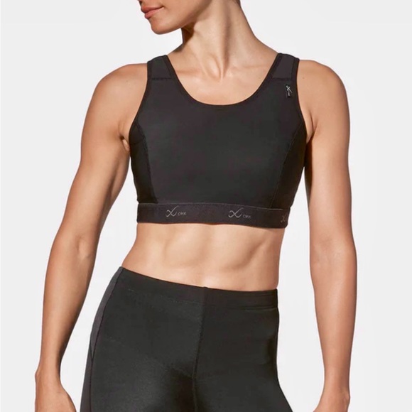 CW-X Stabilyx Running Black Sports Bra Size 34D NWT - Picture 1 of 3